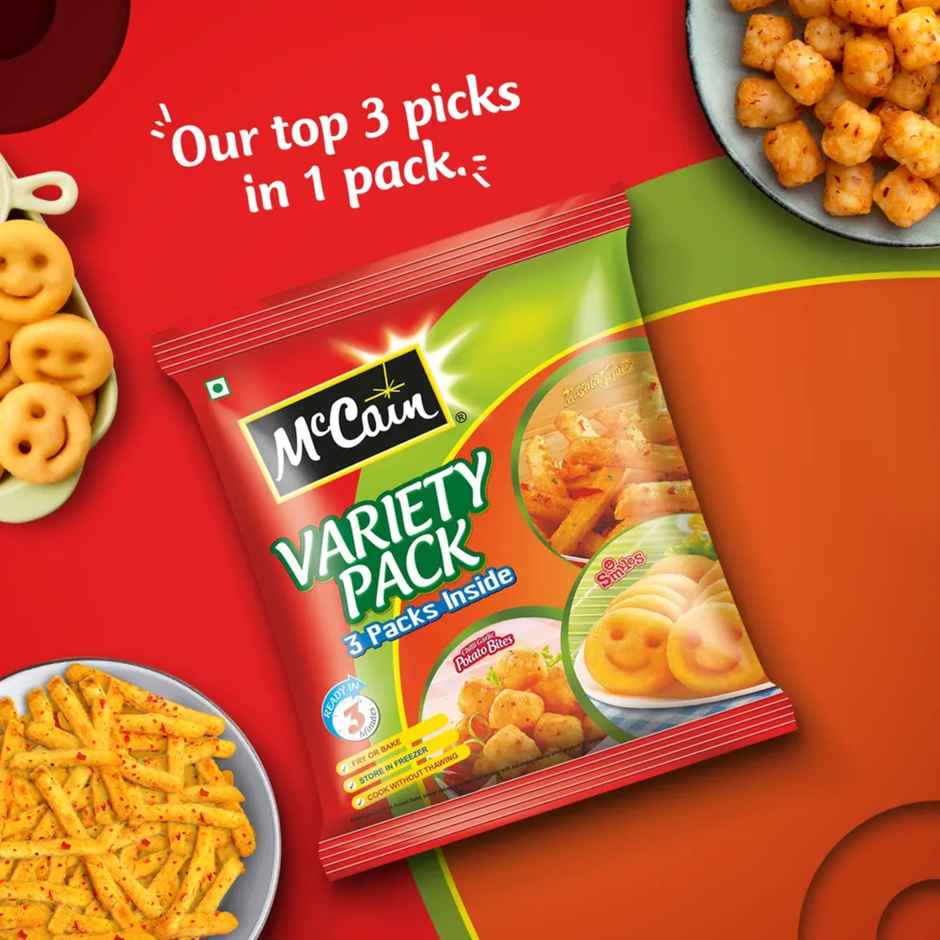 Heinz Tomato Ketchup (435g) & Mccain Variety Pack (550g) Combo