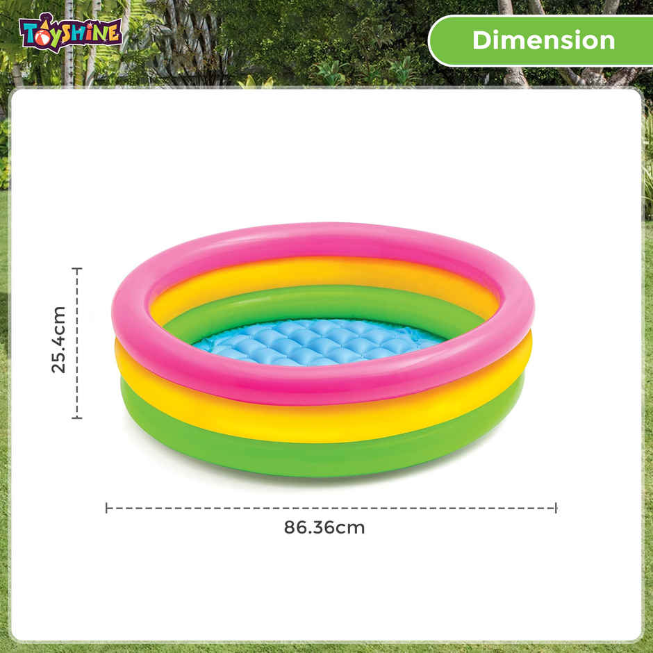 Toyshine Intex 3 Feet Kids Pool | Colorful Fun for Ages 2-5