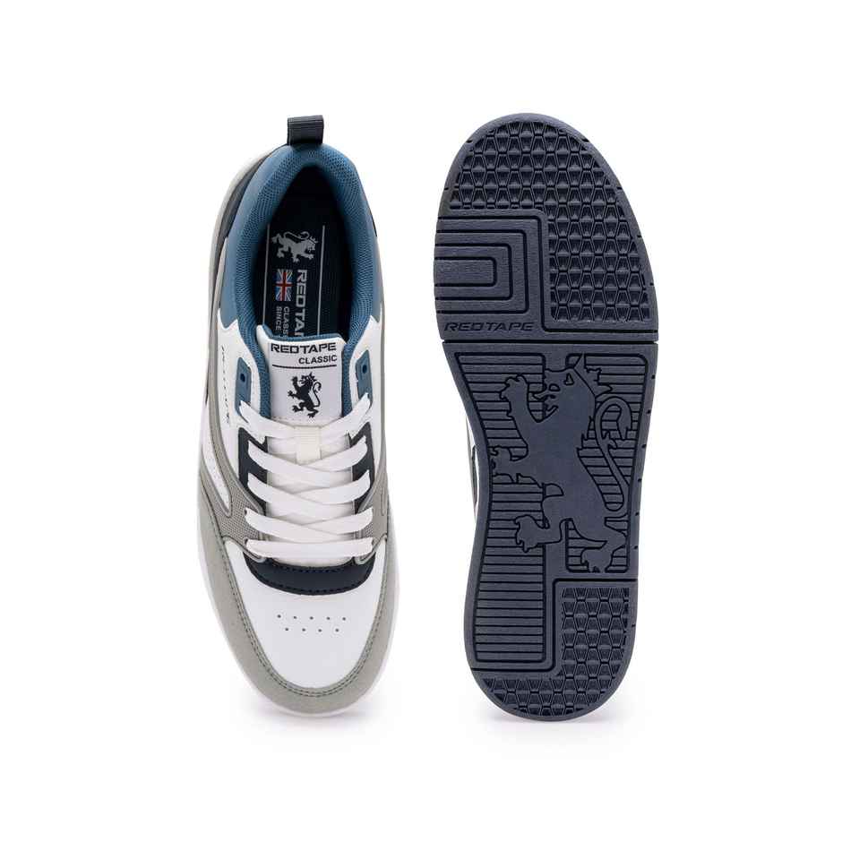 Red Tape Men's Sneakers | RSL0274B | White and Blue - UK 7