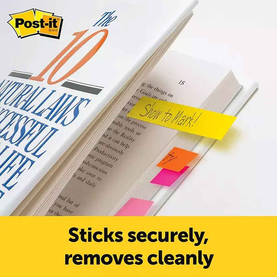 Post-it Sticky Notes - 25 mm X 76 mm | Multicolour | Paper | Rectangular | 150 Sheets