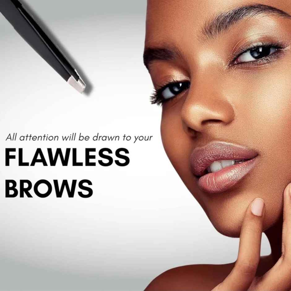 Beaute Secrets Tweezers Set Precision For Eyebrows Facial Hair Splinters ingrown Hair Removal