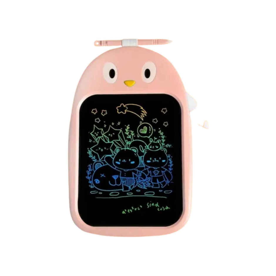 Toyshine Writing Tablet 8.5 Inch Colorful Screen Doodle Board For Ages 3+ Kids (Girls & Boys)- Pink