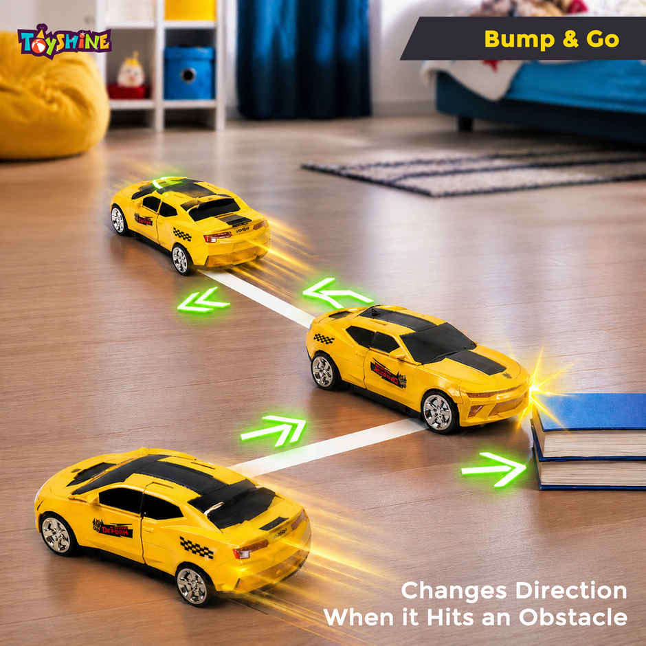 Toyshine 2-In-1 Auto Transforming Auto Robots Action Vehicle Toy