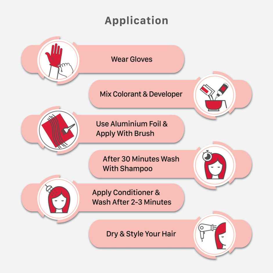 Streax Hair Colour Highlighting Kit Mocha Brown For Women