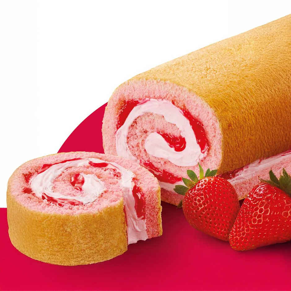 Winkies Swiss Roll - Cream & Real Strawberry Jam | Soft & Tasty