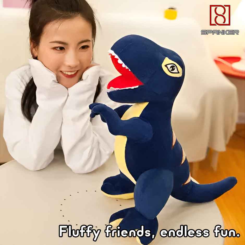 Spanker 22 Cm Dinosaur Plush Toy | Blue | Cute Toy for Kids
