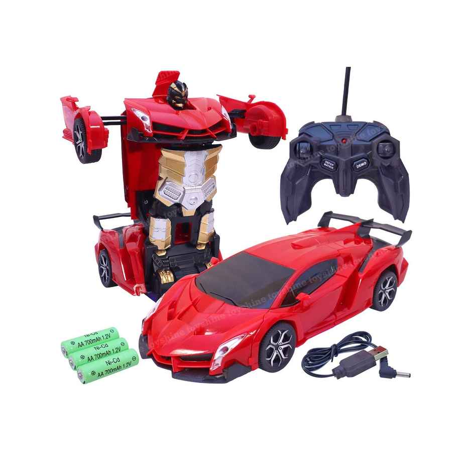 Toyshine 1:18 Remote Control Car to Robot, Transforming Toy for Boys & Girls