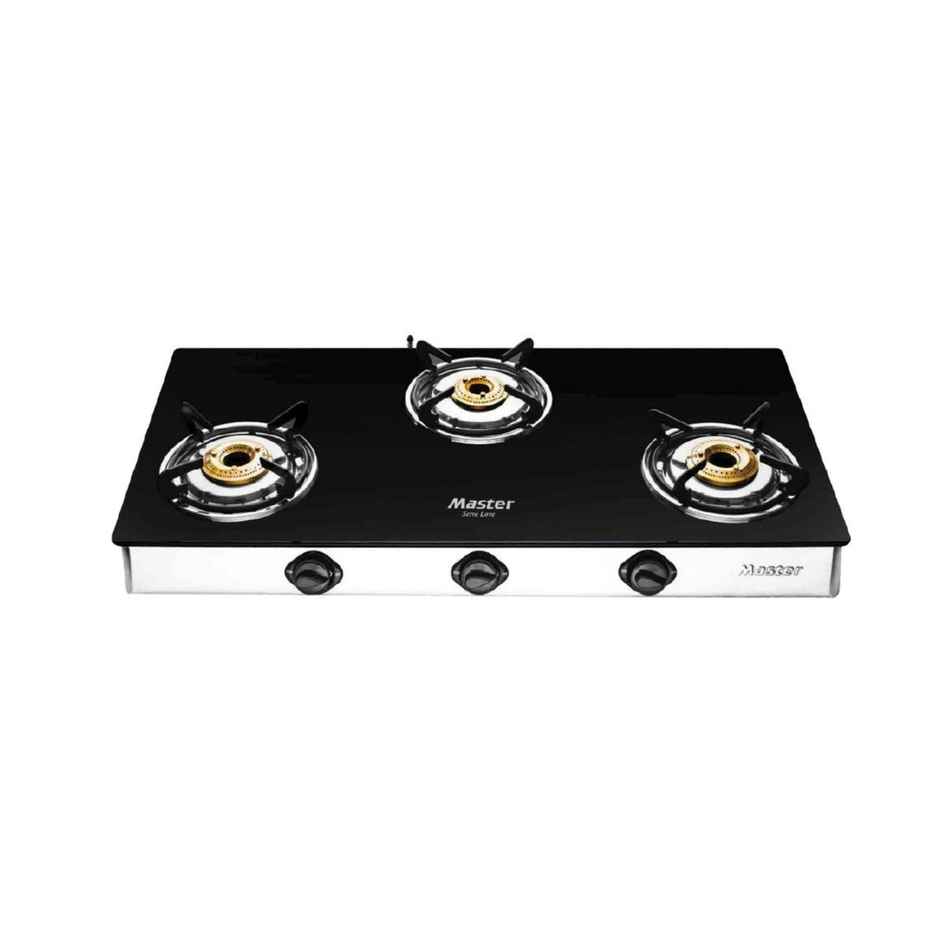 Master Cosmo Glass Top Gas Stove 3 Burner Jumbo, Isi Certified