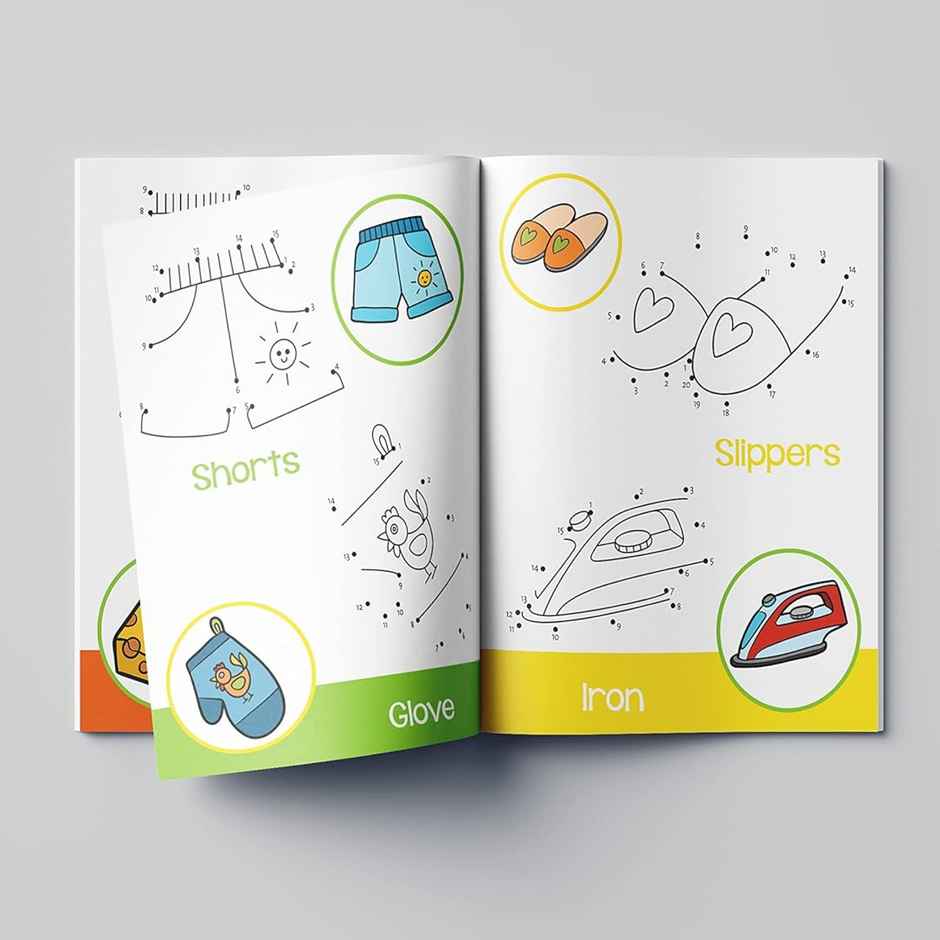 Preschool Activity Book Dot-To-Dot - Tracing And Coloring Activity Book For Kids