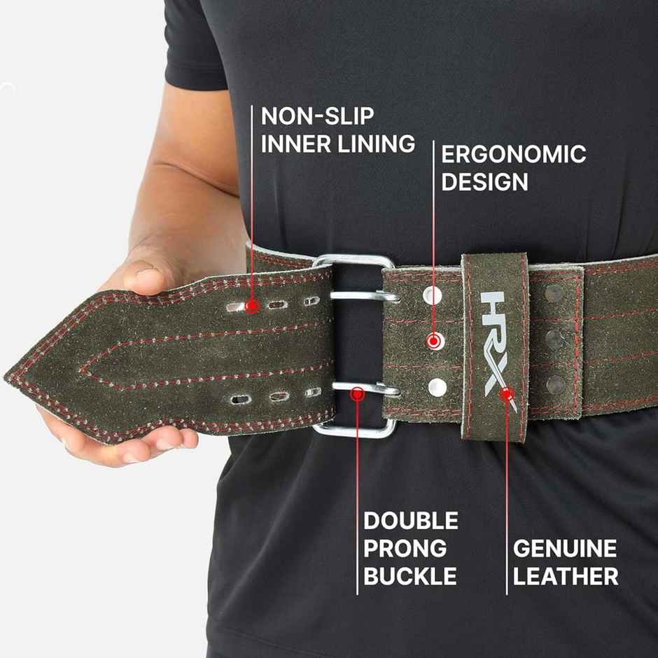 HRX Gym Belt Suede | XL | Olive Green