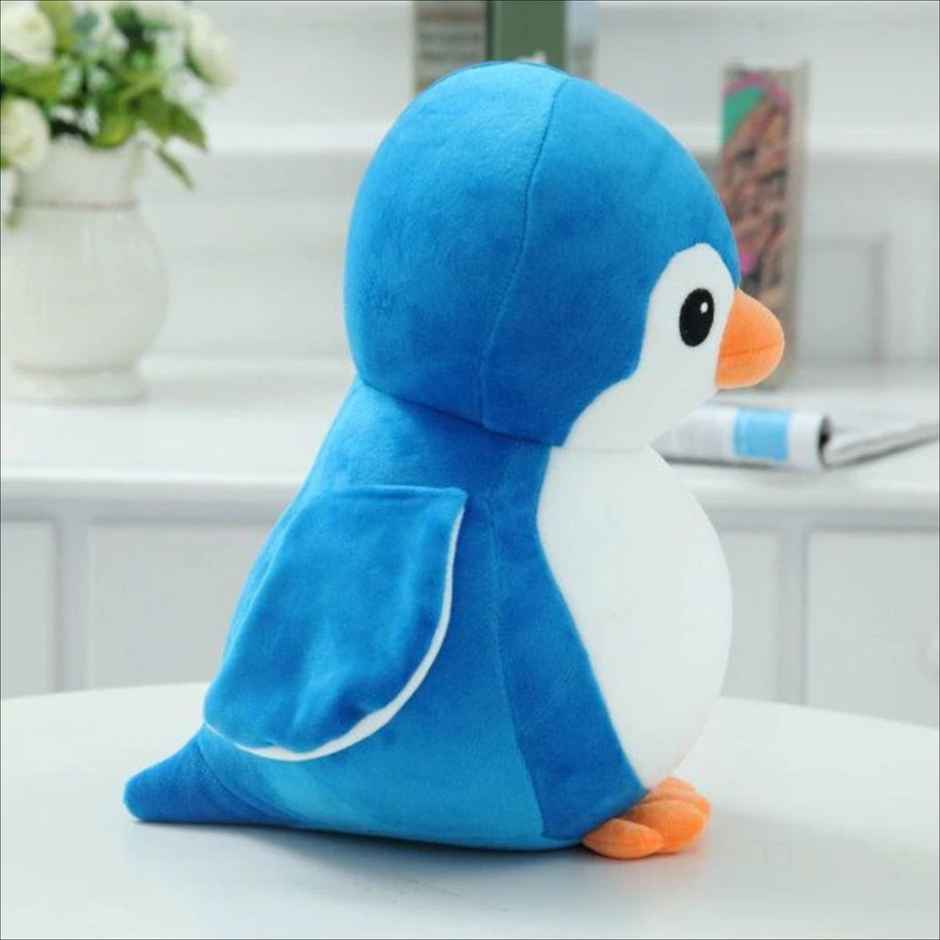 Babique Penguin Teddy Bear Plush Soft Toy Cute Kids Birthday Animal Baby Boys/Girls 28 cm, Blue
