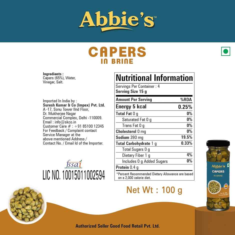 Abbie's Capers In Brine