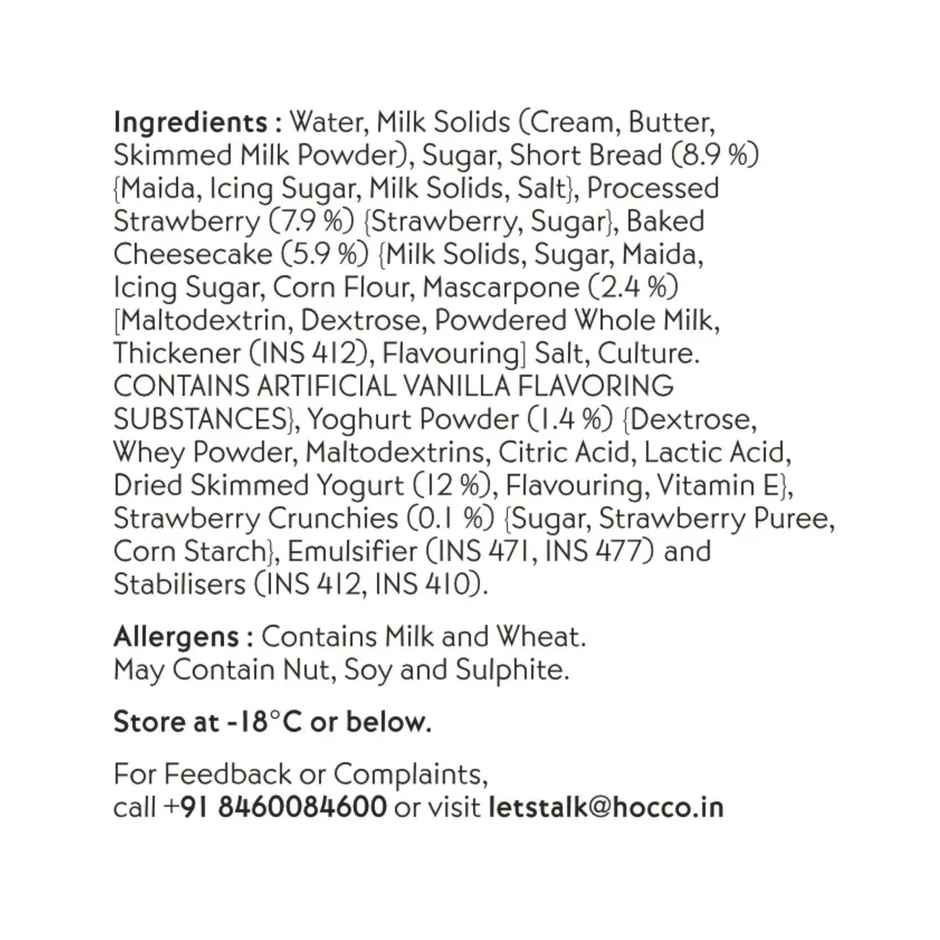 Huber & Holly Baked Strawberry Cheesecake Ice Cream Tub