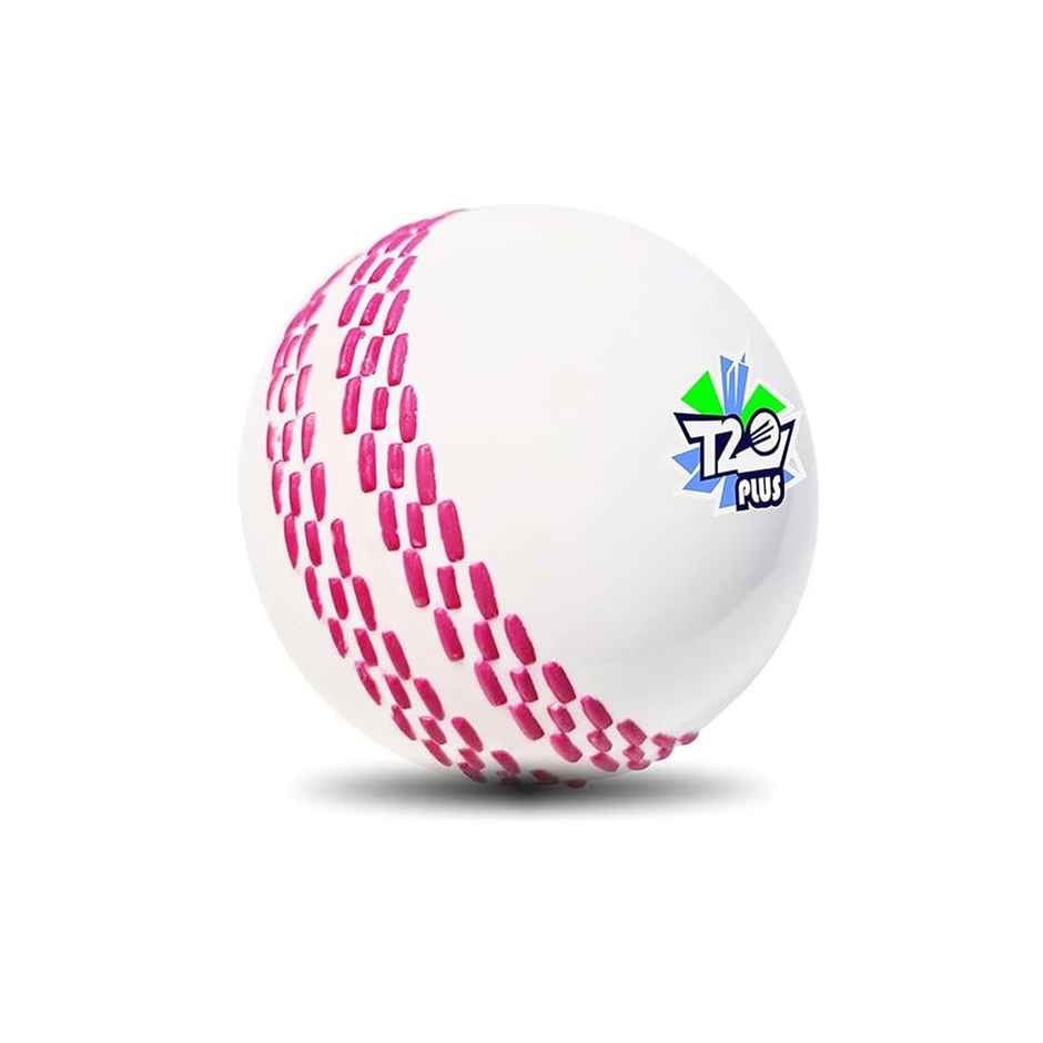 Jaspo Synthetic Rubber T-20 Plus Practice Cricket Ball/Wind Ball | White