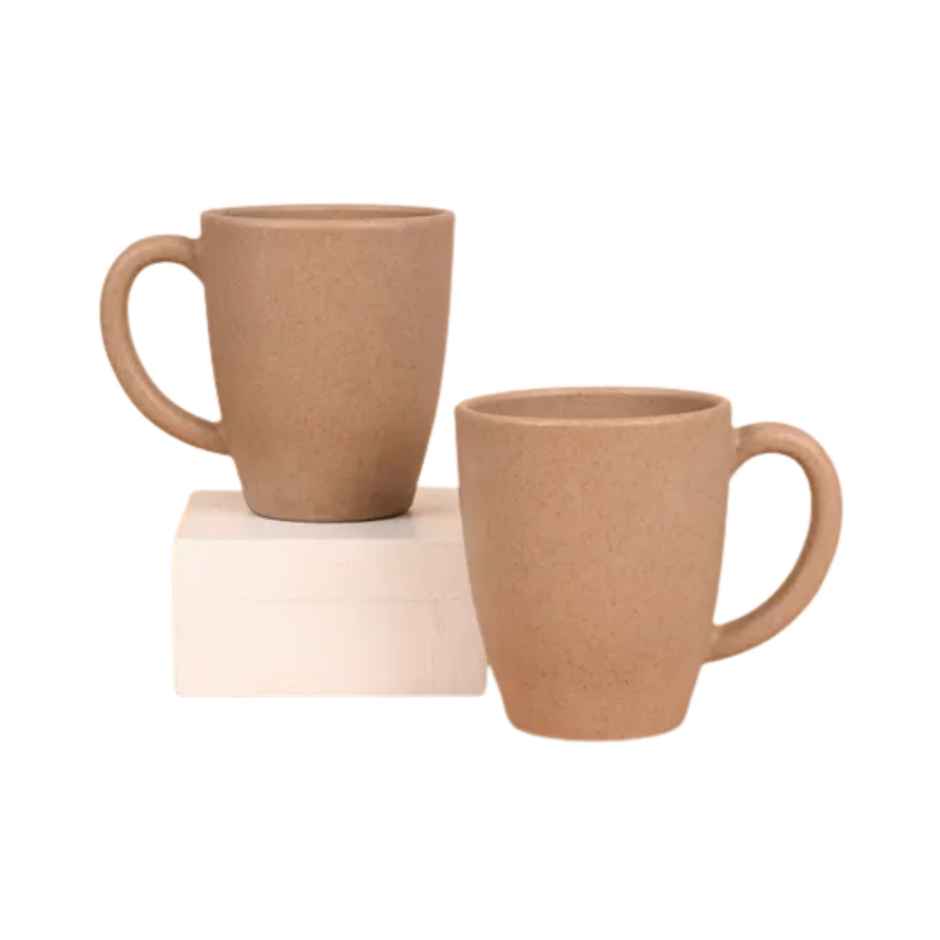 Eha Earth-Friendly Classic Coffee Mug | 300ml | Made With Rice Husk Biocomposite | 2 Unit | Tortila