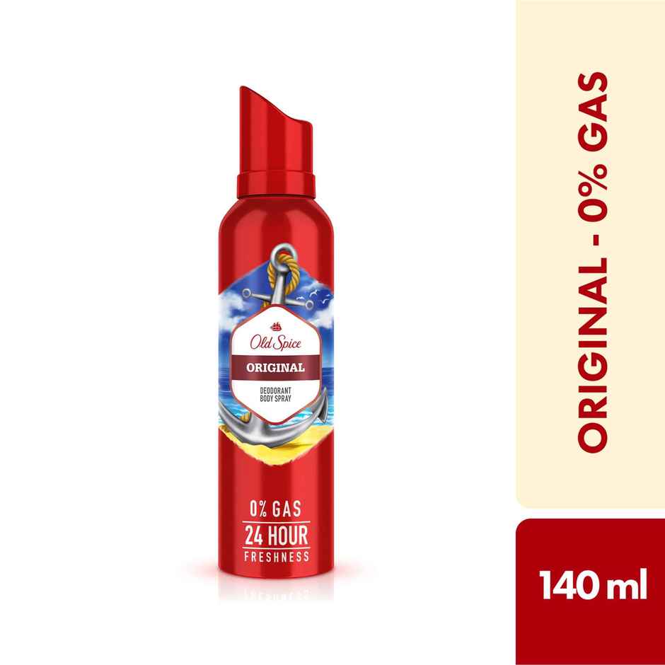Old Spice Original No Gas 24 Hour Long Lasting Freshness Deodorant Perfume Body Spray For Men
