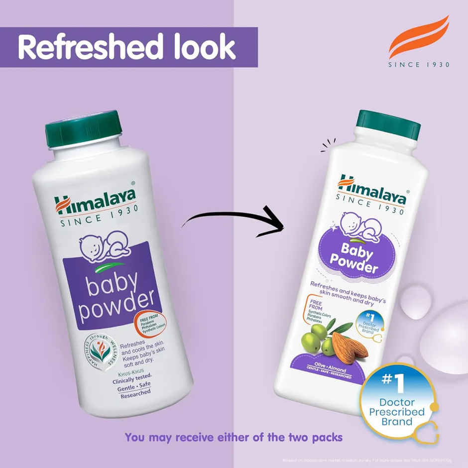 Himalaya Gentle Baby Powder with Natural Goodness for Smooth & Dry skin