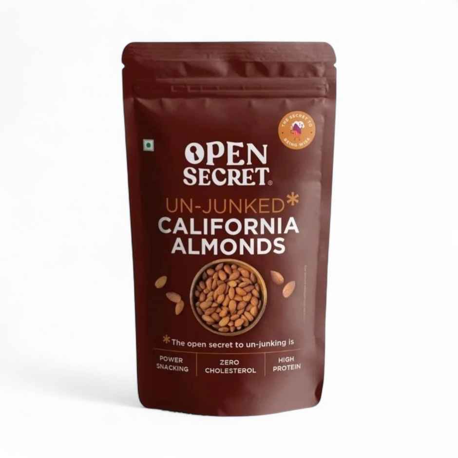 Open Secret Premium California Almonds (Badam) - High Protein, Fasting Vrat Special, Healthy Snacking