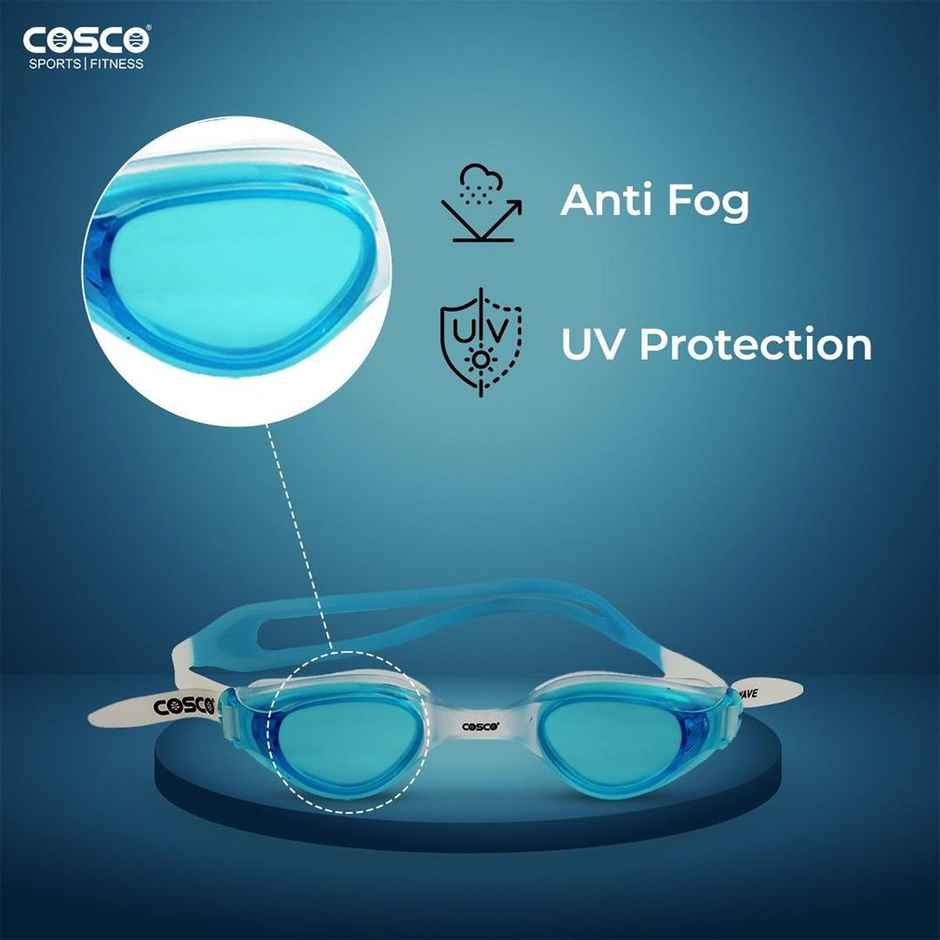 Cosco Aqua Wave Swimming Goggle - Comfortable Fit, Size: Sr.