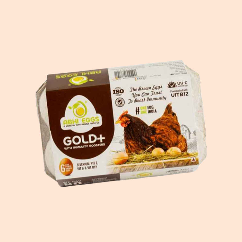 Abhi Eggs Gold + Brown Eggs With Immunity Boosters