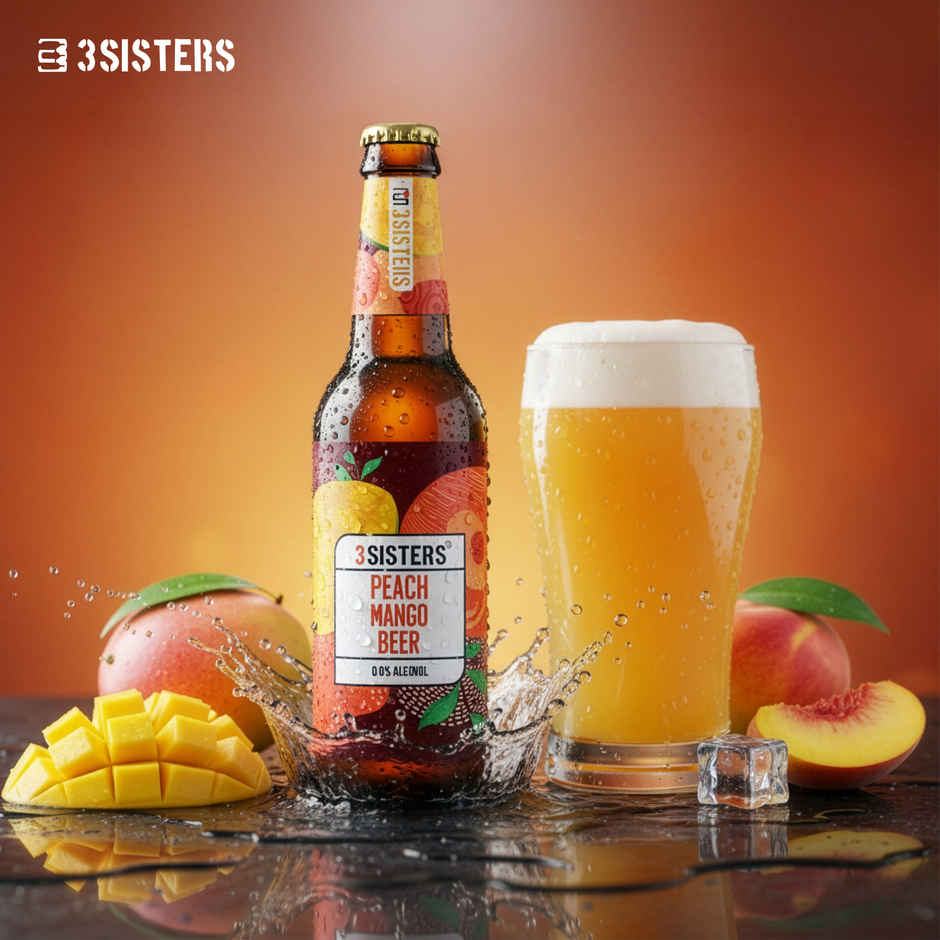 3 Sisters Peach and Mango Non Alcoholic Beer