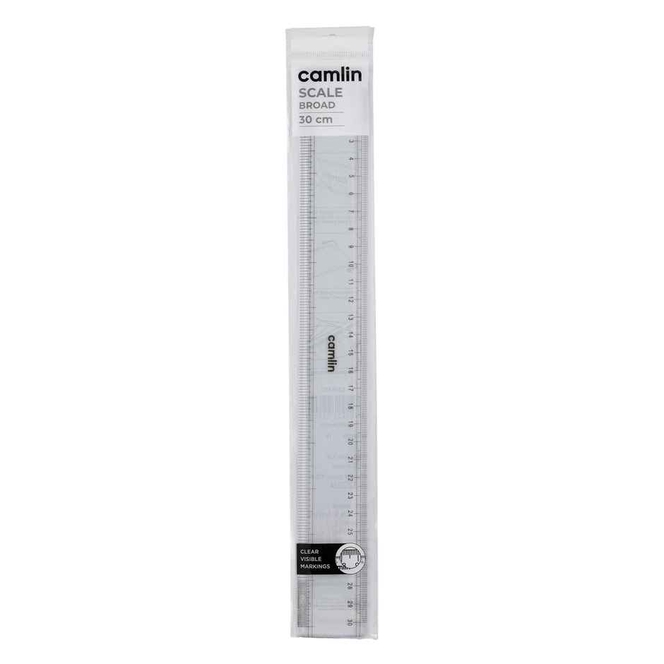 Camlin Exam Broad Plastic Scale Of 30 Cm