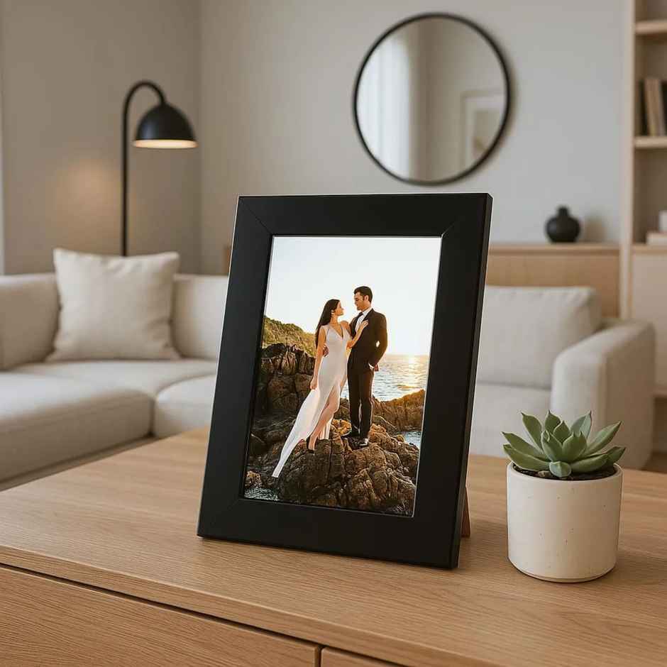 Art Street Synthetic Table/Wall Photo Frame for Home Decor | Table Top | 4 x 6 Inch | Black