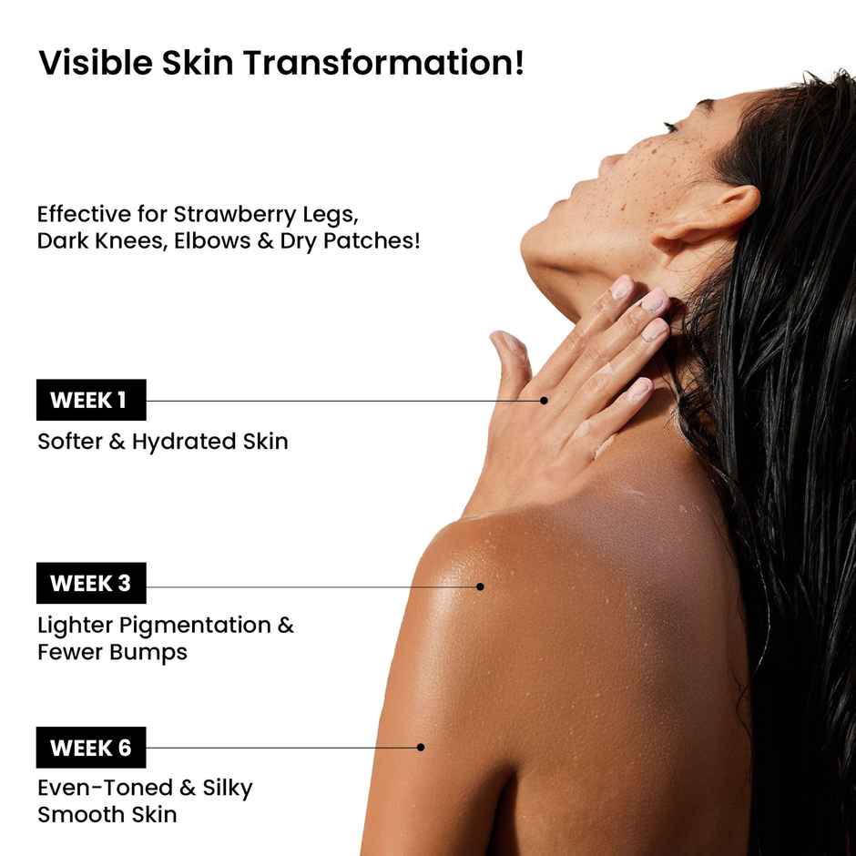 Wild Oak Watermelon Shea Butter Sugar Body Scrub with Collagen & Peptides | De-tan & Bumpy Skin