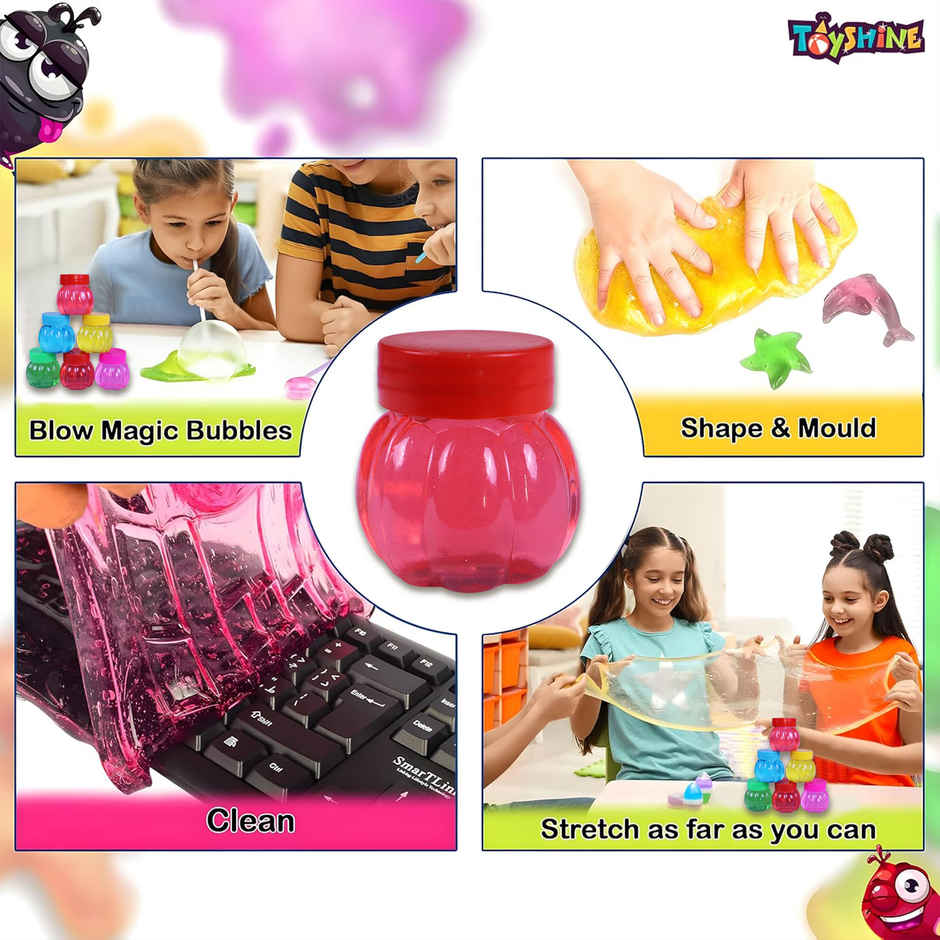 Toyshine Diy Non Sticky Smooth Colorful Water Glossy Relief Toy For Kids Party Favor - Multicolor