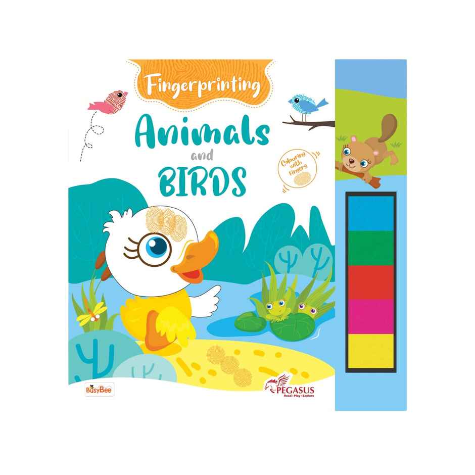Pegasus Books Fingerprint Colouring Book | Animals & Birds