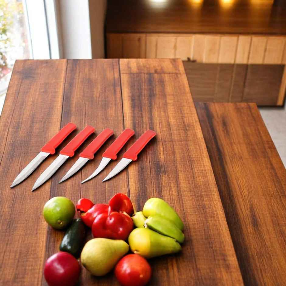 Capsicum Multi-Purpose Fruit & Vegetable Classy Knife Set (Multi color, Set of 5)