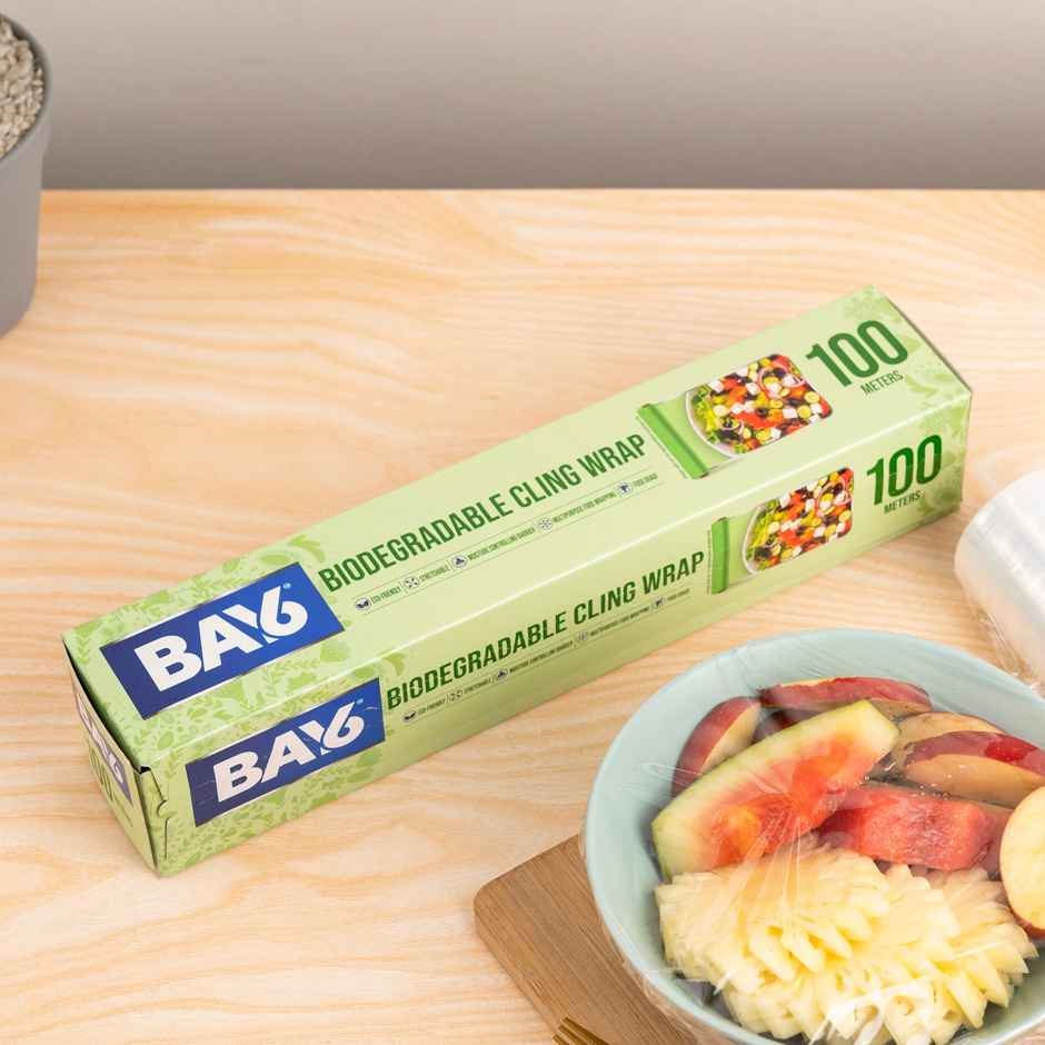 BAY6 Biodegradable Cling Wrap, 100 meters