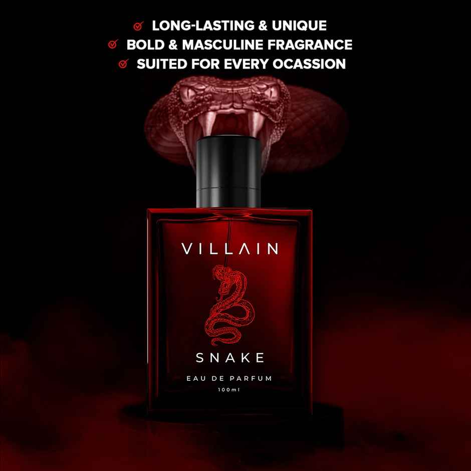 Villain Snake Perfume For Men | Strong Smoky Sexy And Masculine Fragrance