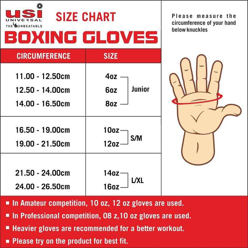 Usi 612bv Bouncer Boxing Gloves Xl