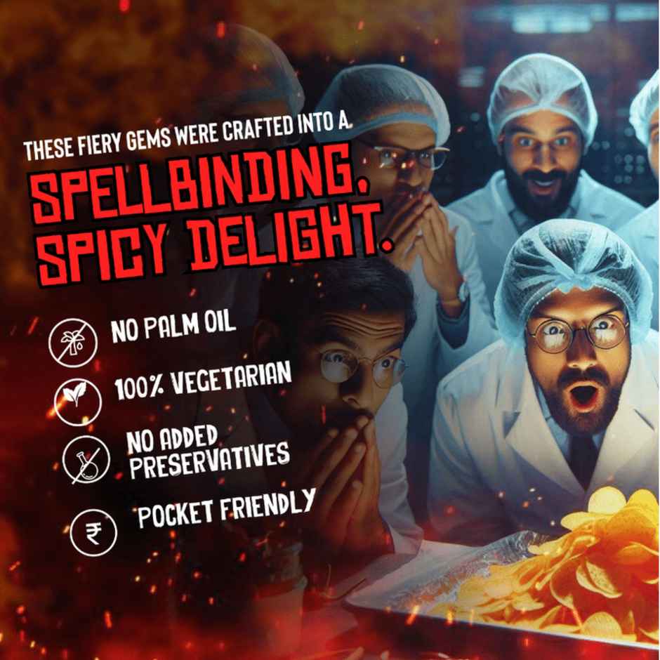 Too Yumm! Bhoot Wafers | Bhut Jolokia flavour | Spicy Chilli Potato Chips