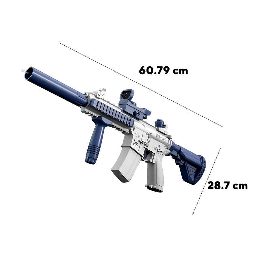 Toyshine M416 Electric Holi Water Gun Toy | Automatic Water Absorption Function | 25-30 Ft Range