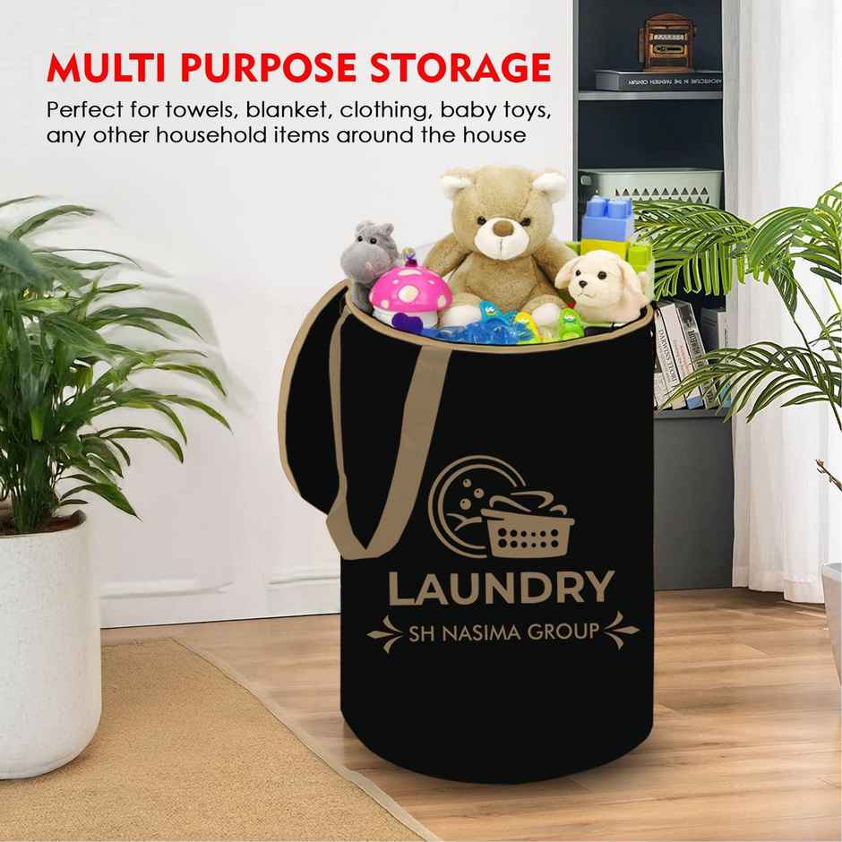 Capsicum Laundry Bag Nylon Black Beige Group - 45 Liter