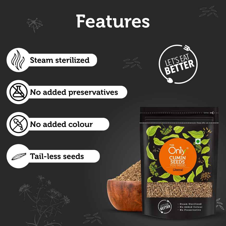 On1y Whole Cumin Seeds, Sabut Jeera Spices