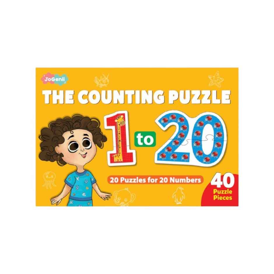 JoGenii 1 To 20 Counting Jigzaw Puzzle | Fun And Educational 40 Piece Jigsaw Puzzle