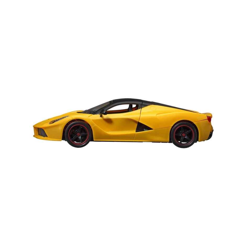 Webby Remote Controlled Rechargeable Super Car with Opening Doors and LED Headlight | Yellow