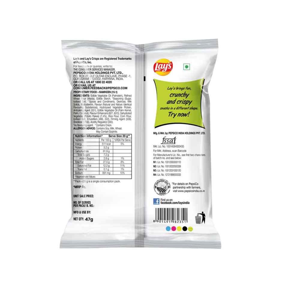 Lay's Crispz Herb & Onion Flavour | Crunchy Potato Chips