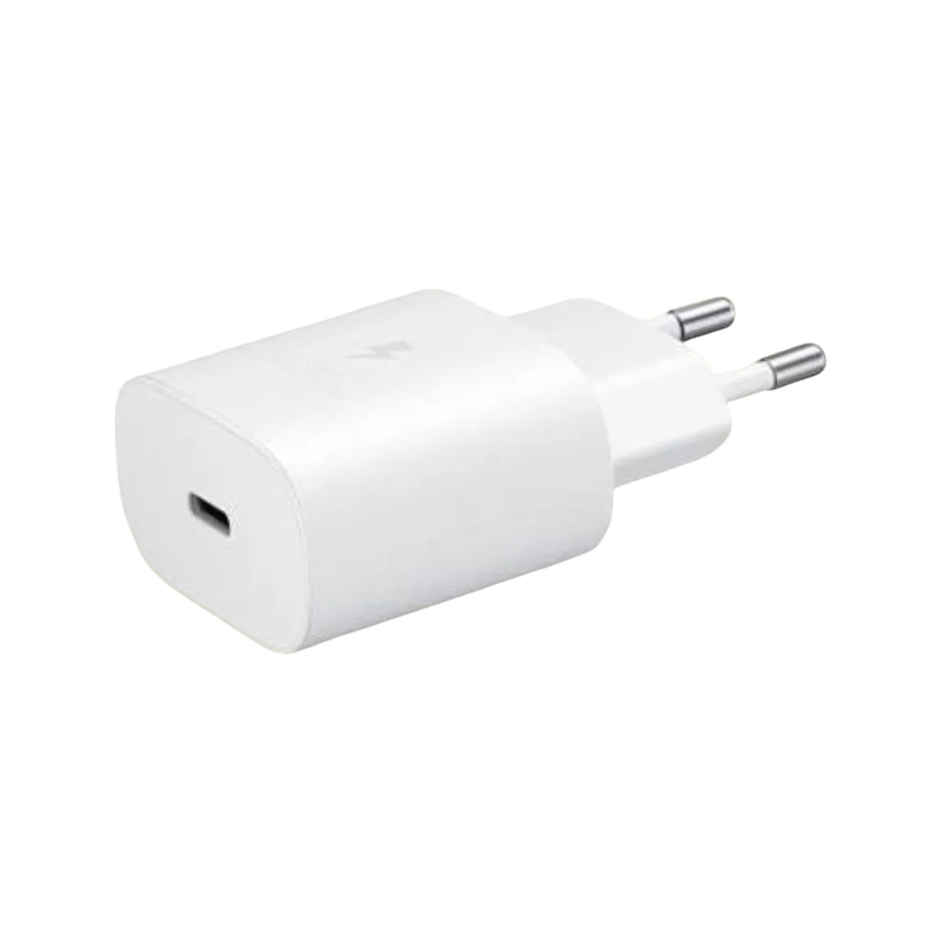 Samsung Original 25W Single Port Type-C Fast Charger - White (Cable Not Included)