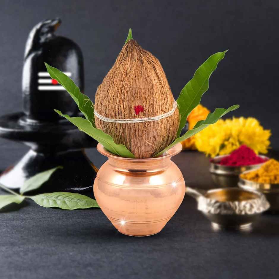 Copper Kalash For Pooja | 300 ml | Shubhkart