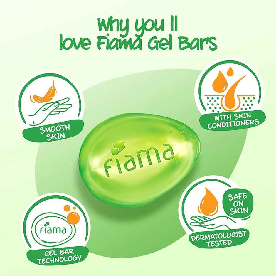 Fiama Gel Bar Lemongrass And Jojoba For Smooth Skin With Skin Conditioners Soap 