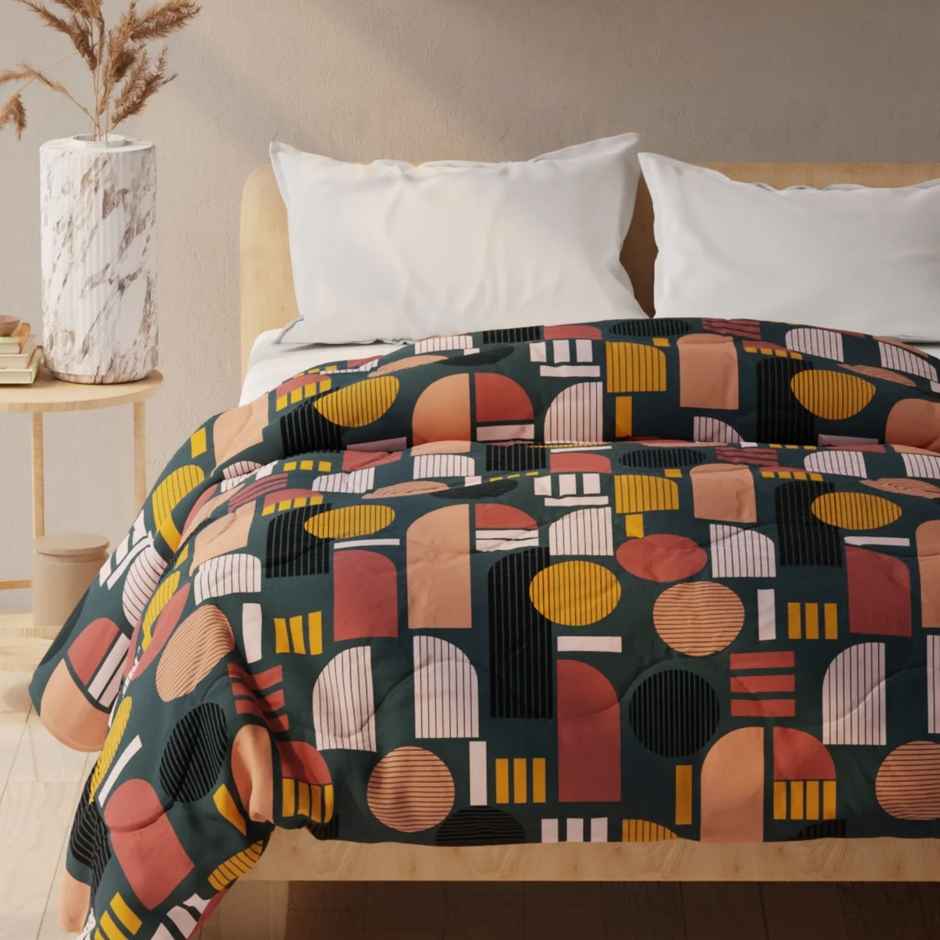 Kopa Super Soft Microfiber Double Comforter for All Weather | Double Size, Geometric | Polka Dot