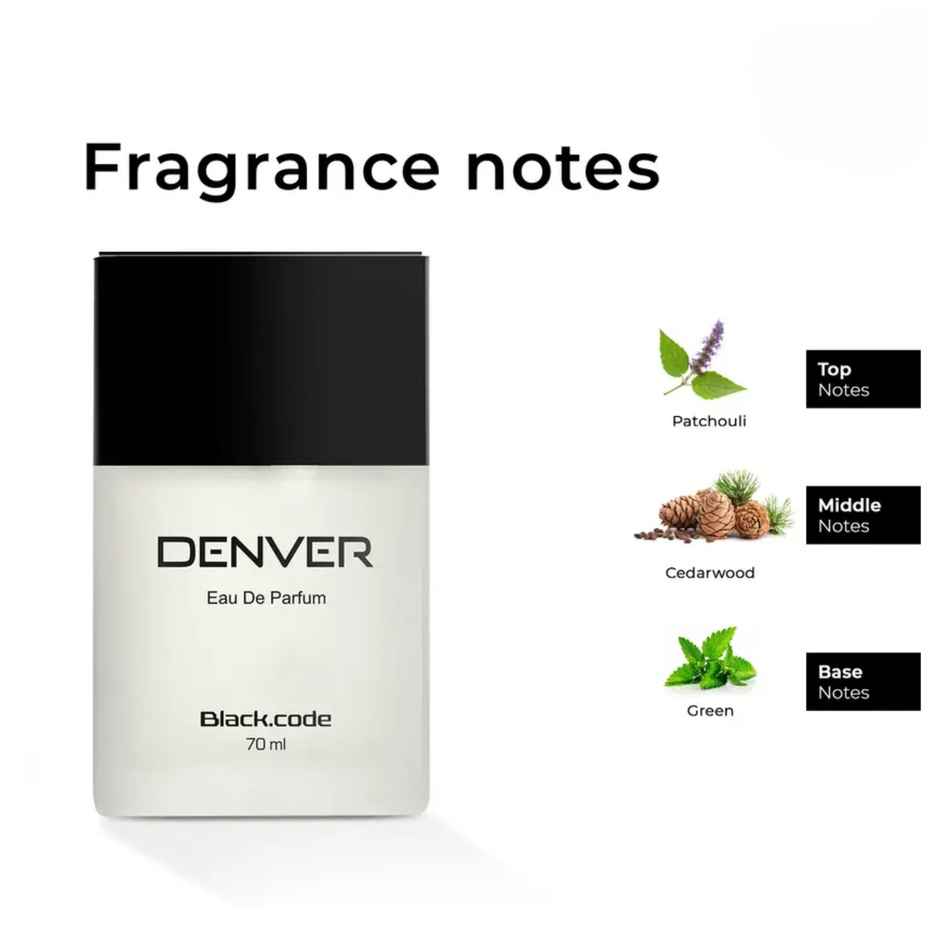Denver Black Code Perfume | Premium & Long Lasting | Eau de Parfum For Men