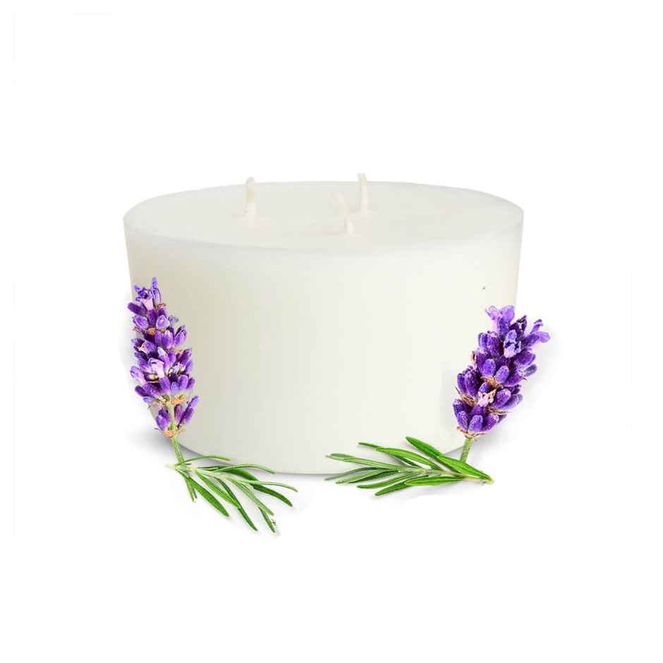 Ekam Lavender Scented 3 Wick Soy Candle Refill