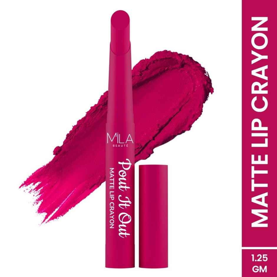 Mila Beaute Pout It Out Lip Crayon Matte Finish Highly Pigmented - 116 Gamora