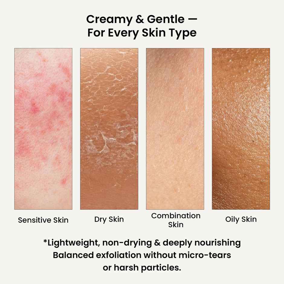 Wild Oak Korean Rice Face Scrub For Glass Skin