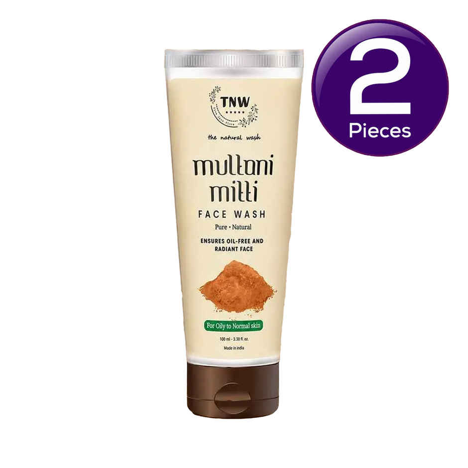 TNW The Natural Wash Multani Mitti Face Wash for Removing Pigmentation, Controls Acne & Excess Oil Combo